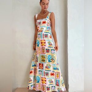 Commense Colorful Patterned Maxi Dress